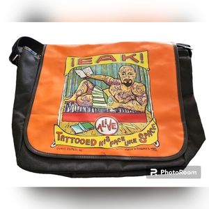Tattooed Man Circus Sideshow Freak EAK! Crossbody